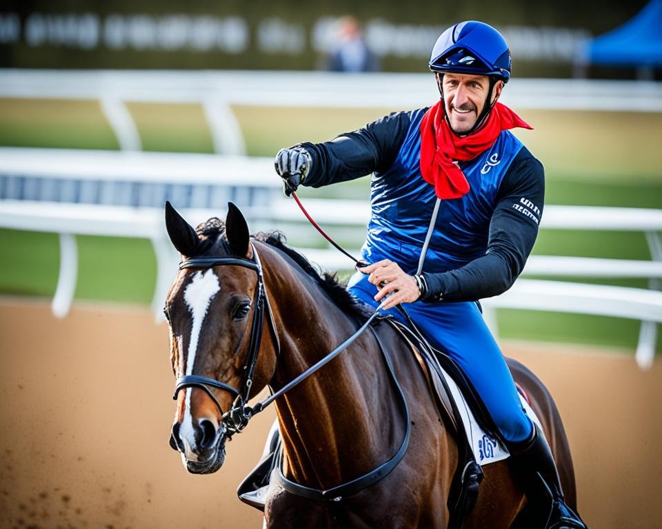 André Fabre entraineur hippique en action