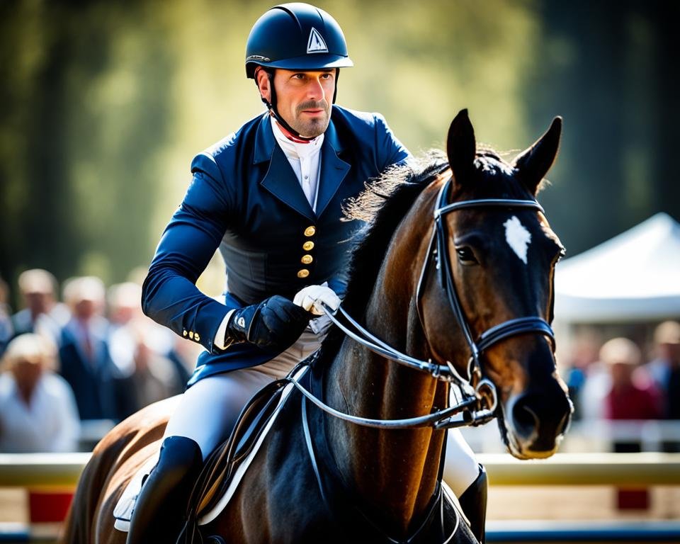 François Nicolle en compétition équestre