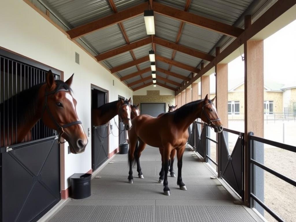 Installations modernes du Haras de Bouttemont pour les chevaux de Trot Installations modernes du Haras de Bouttemont pour les chevaux de Trot